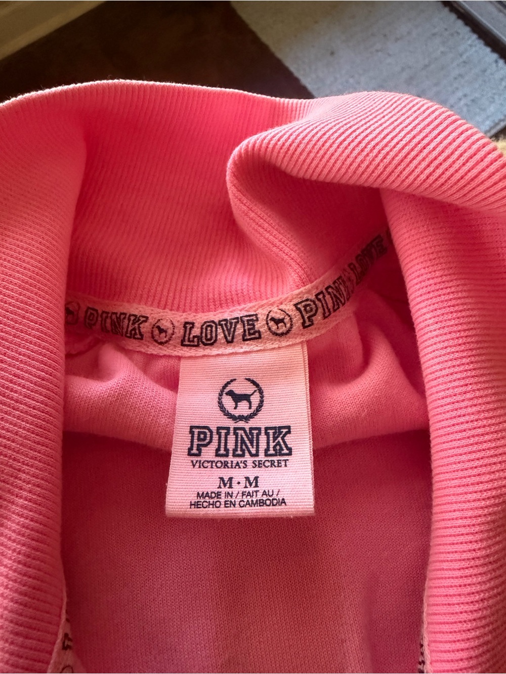 PINK Victoria's Secret Pink Logo Pullover Hoodie original vintage